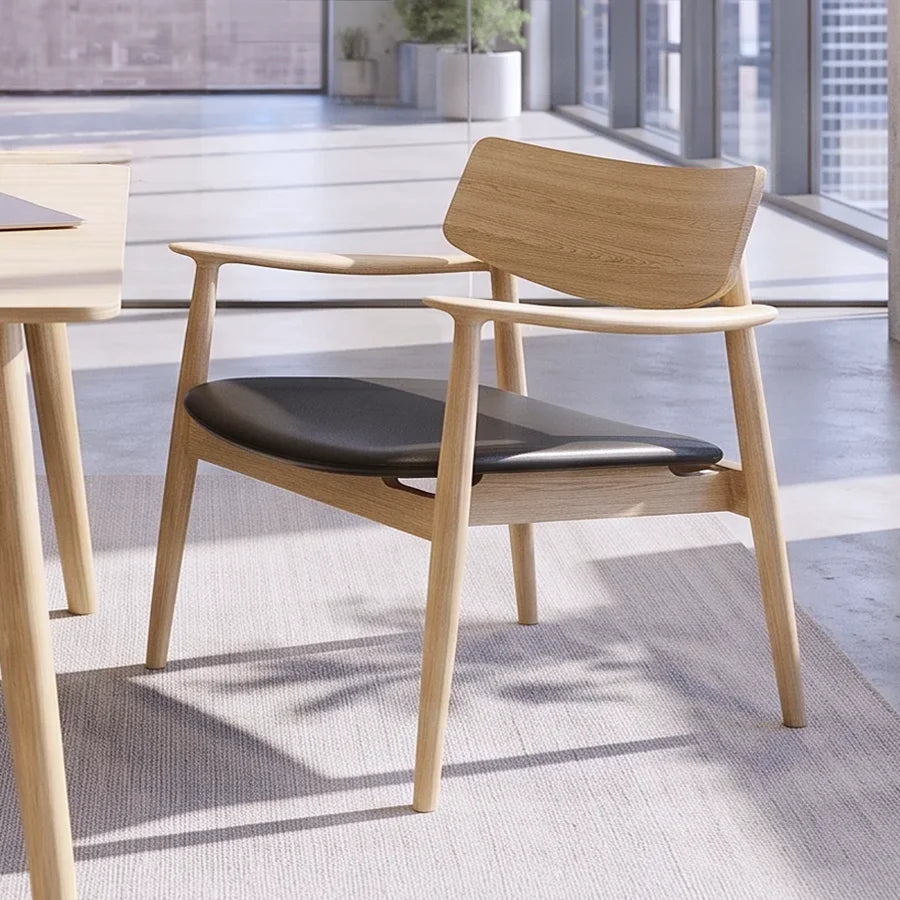 Modern Solid Wood Lounge Chair