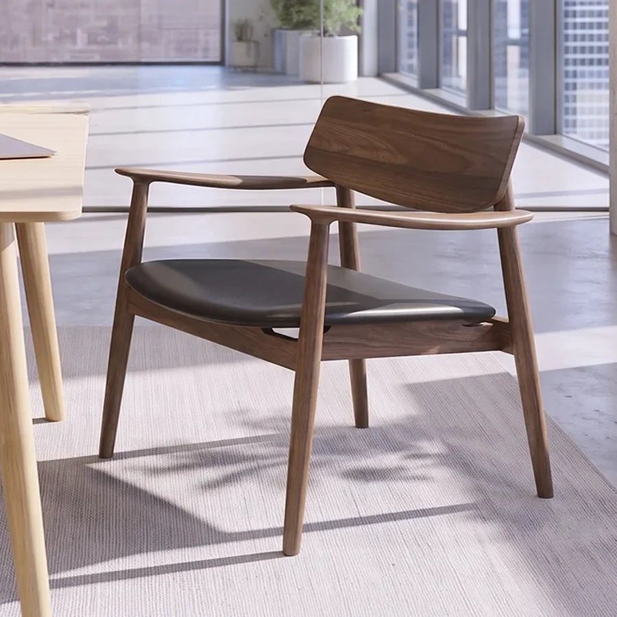 Modern Solid Wood Lounge Chair