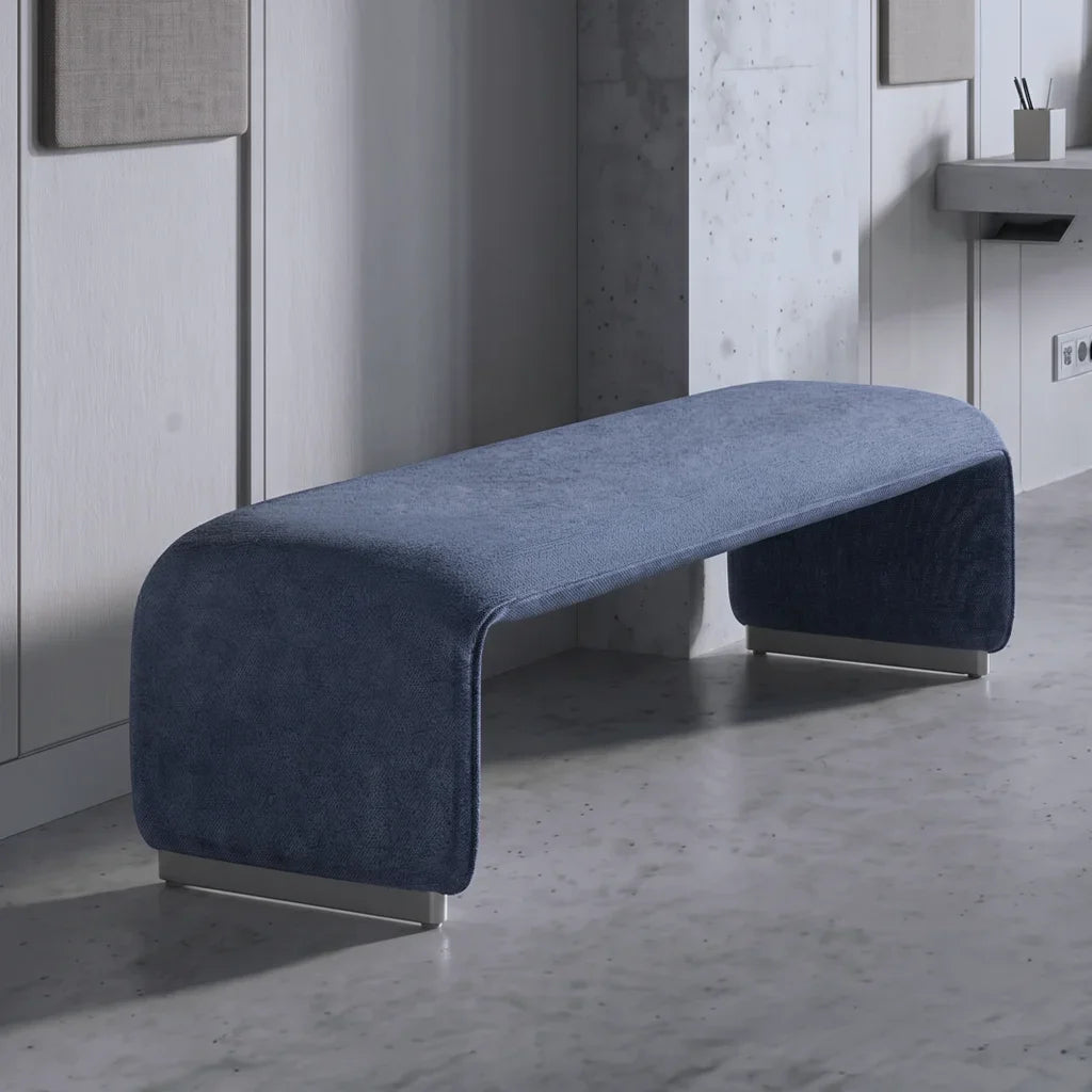 Upholstered Waterfall Bench
