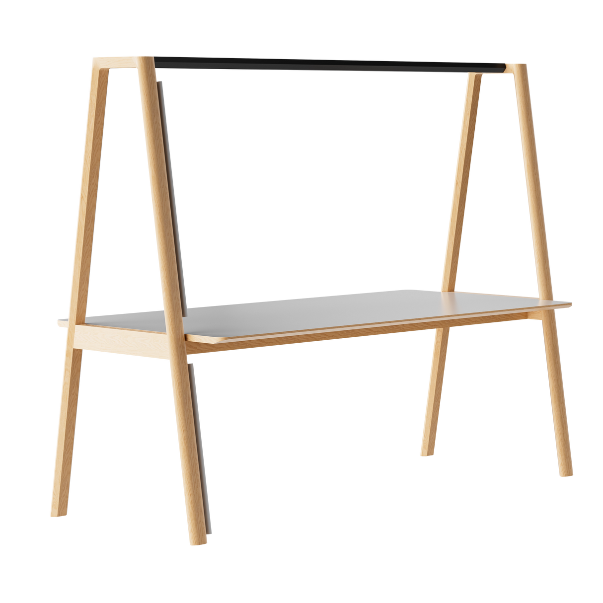 Classic Wood Table with Light Bar