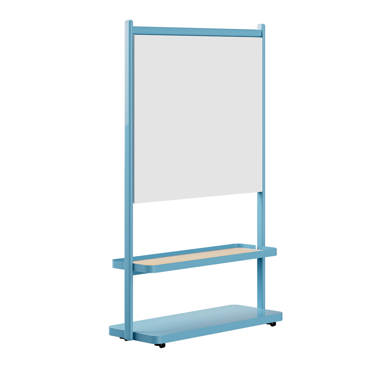 2-Tier Shelf Stand with Whiteboard