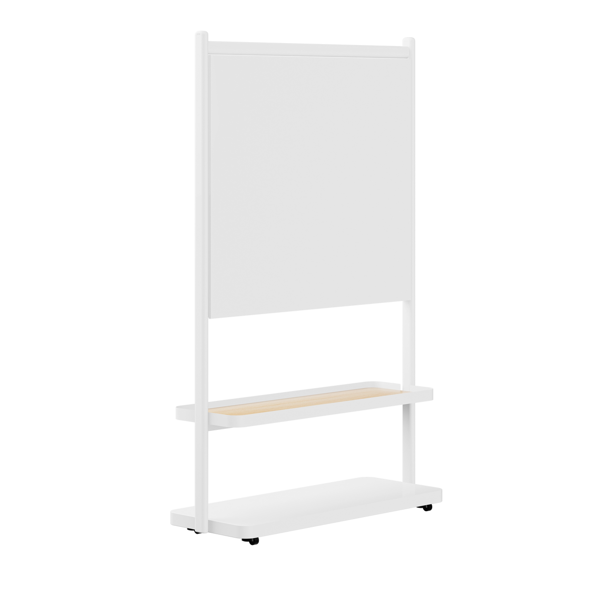 2-Tier Shelf Stand with Whiteboard