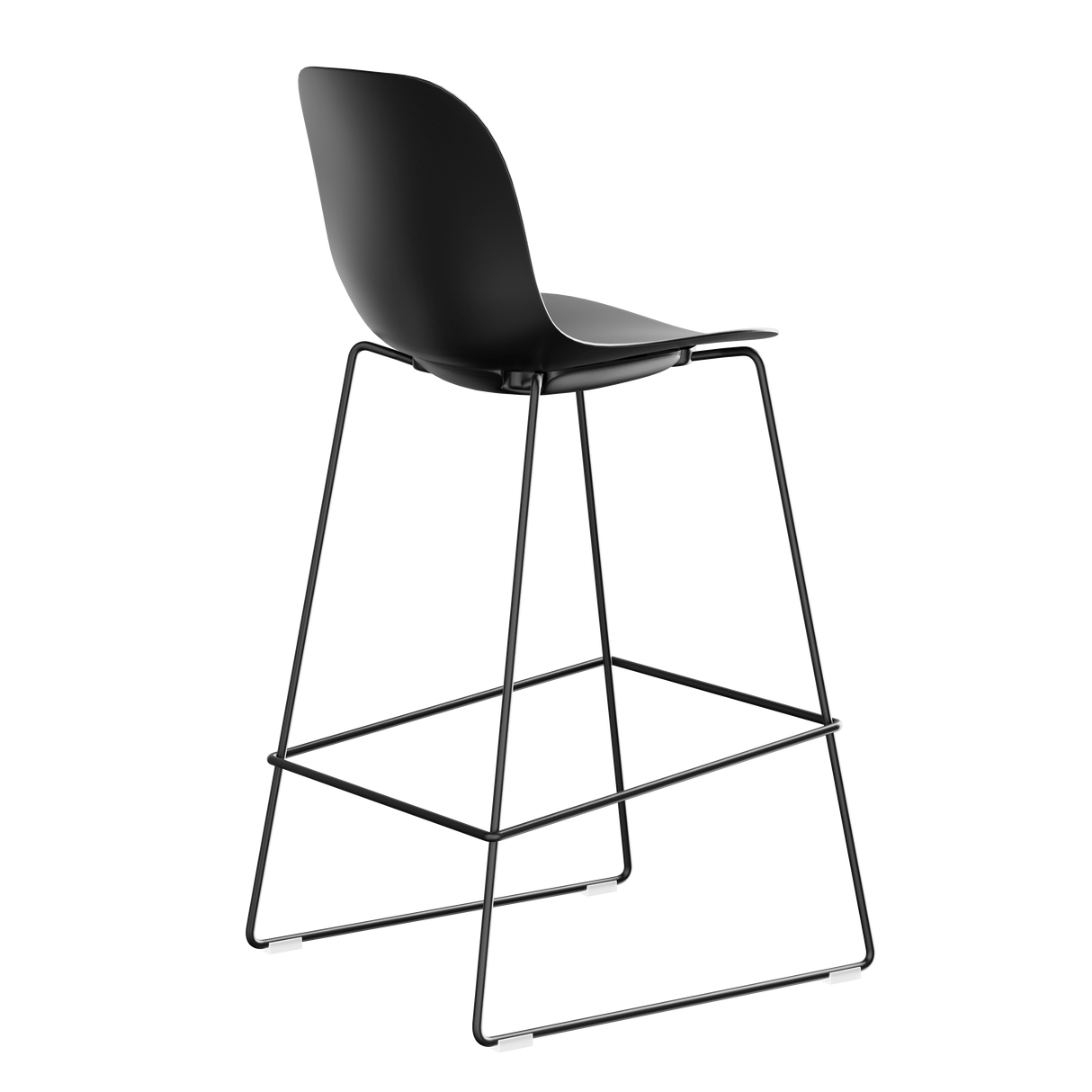 Plastic Stackable Bar Stool with Backrest