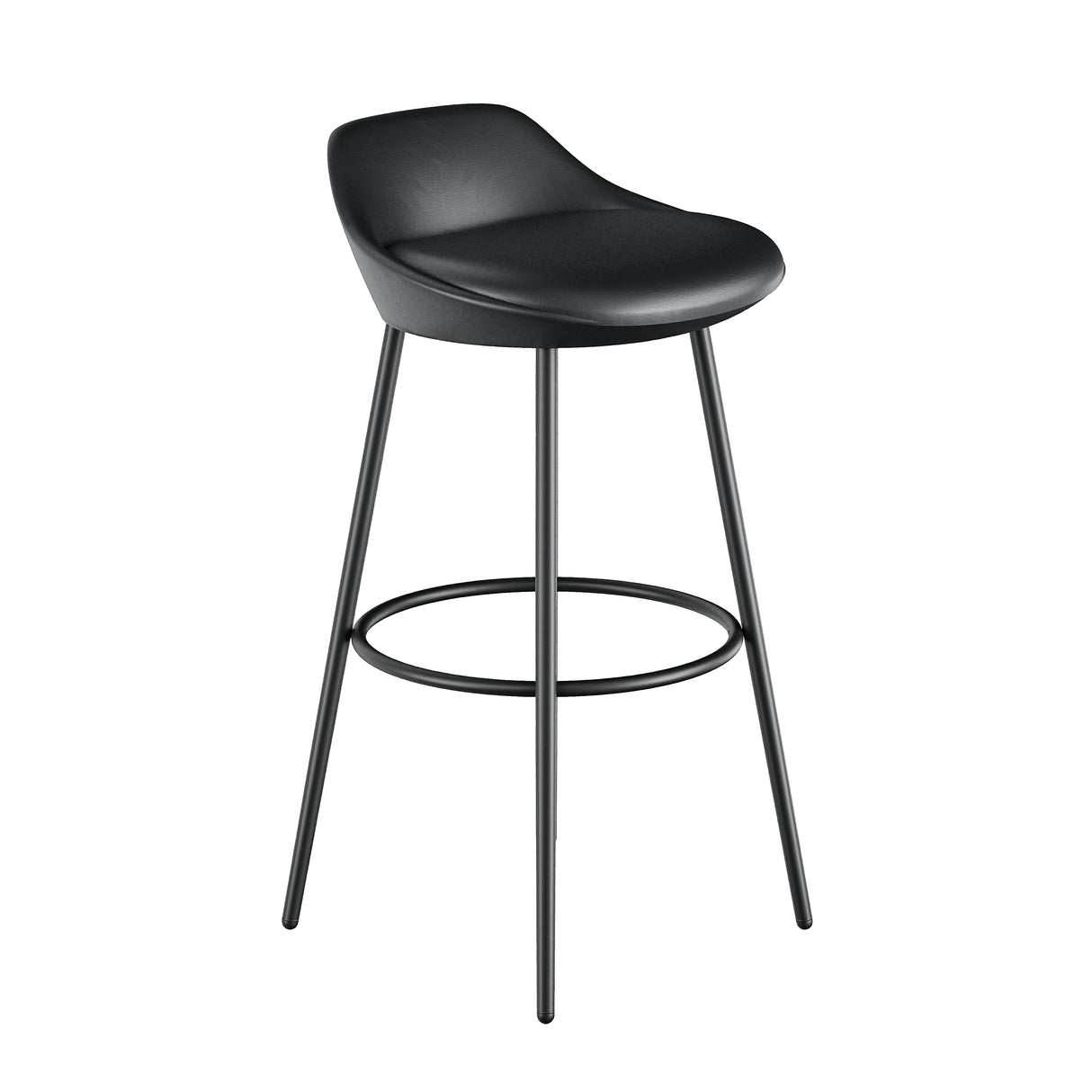 Modern Bar Stool with Backrest