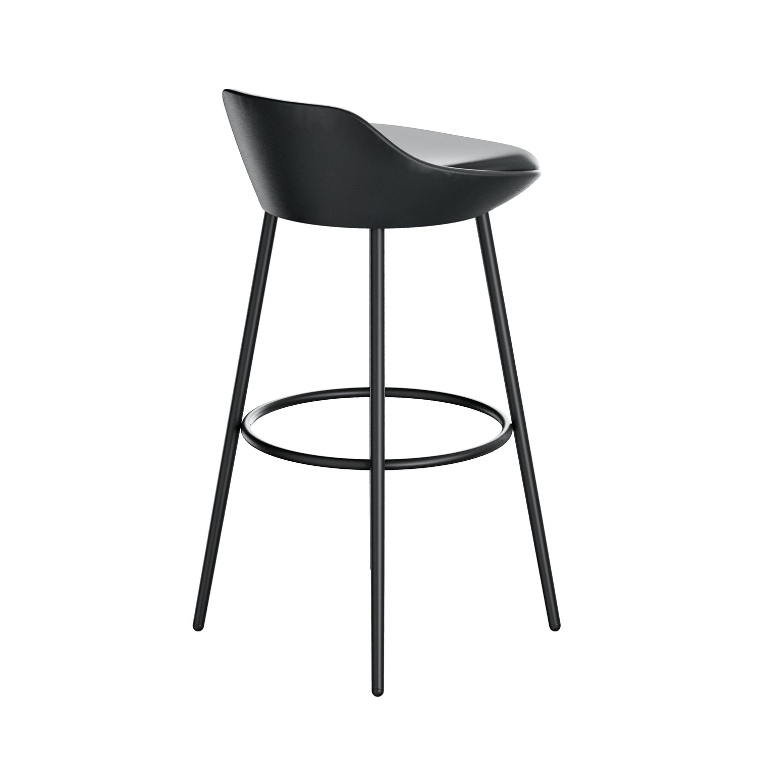 Modern Bar Stool with Backrest