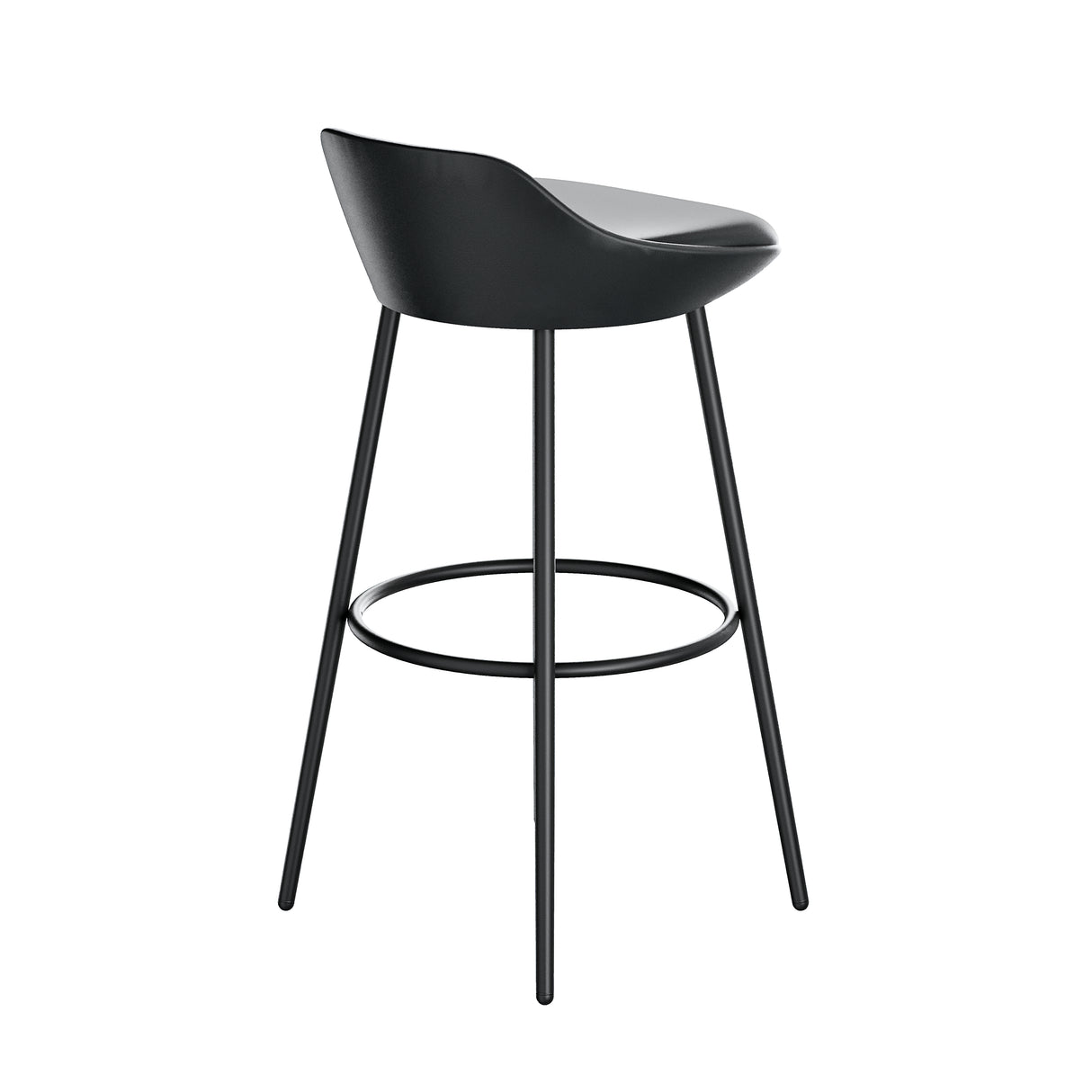 Modern Bar Stool with Backrest