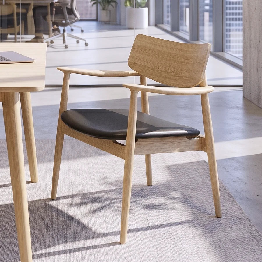 Modern Solid Wood Lounge Chair