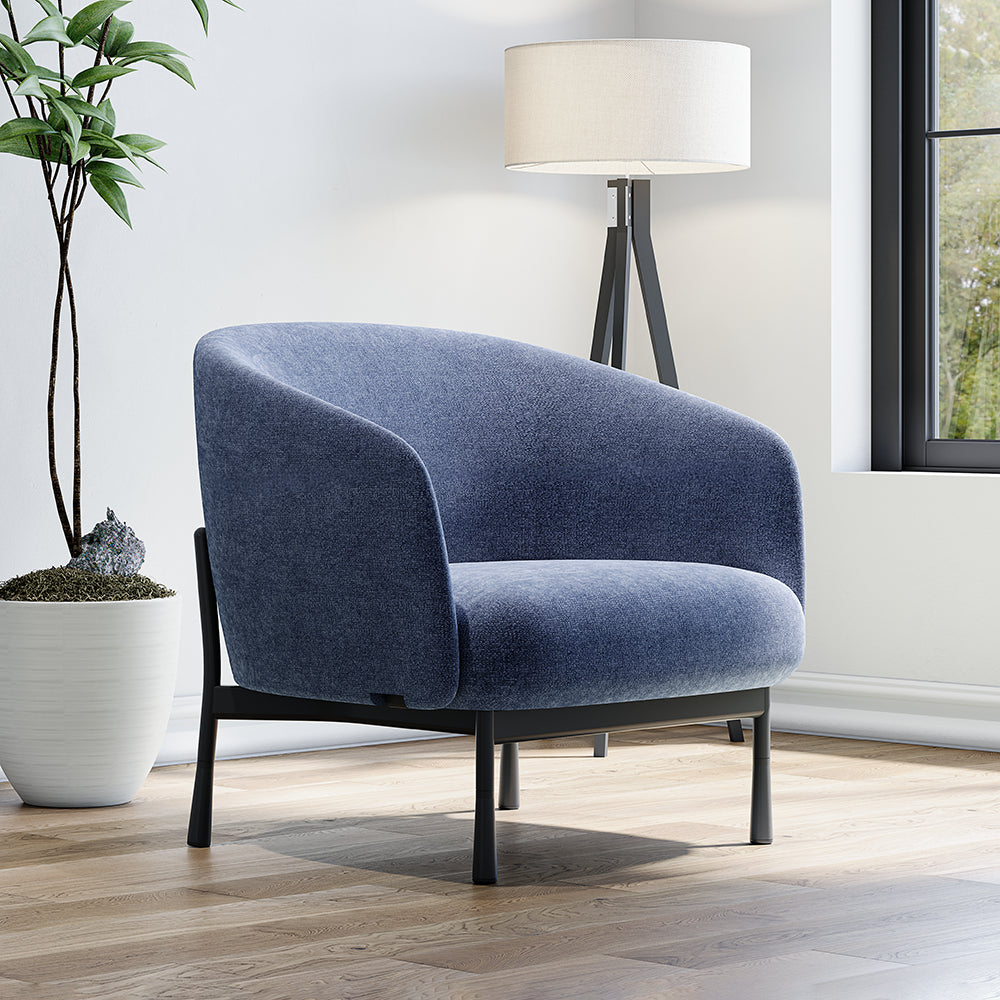 Modern Upholstered Lounge Armchair