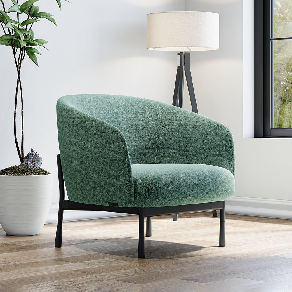 Modern Upholstered Lounge Armchair