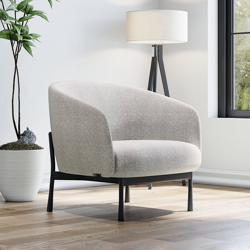 Modern Upholstered Lounge Armchair