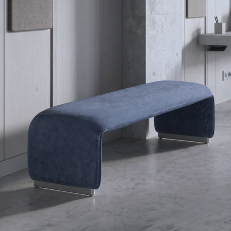 Upholstered Waterfall Bench