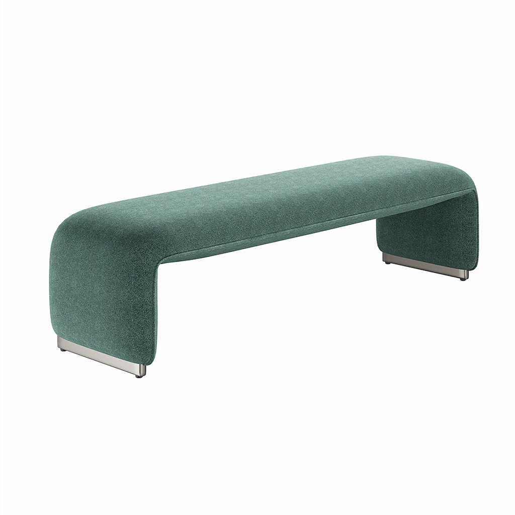 Upholstered Waterfall Bench
