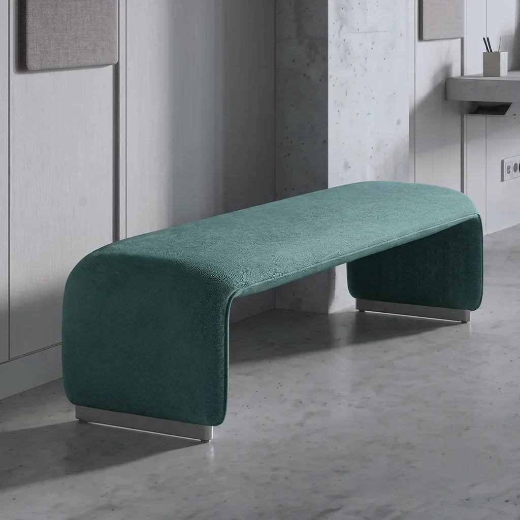 Upholstered Waterfall Bench