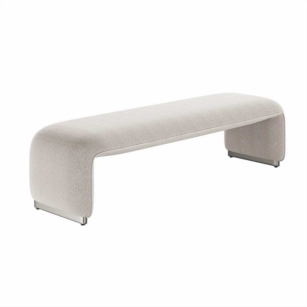 Upholstered Waterfall Bench