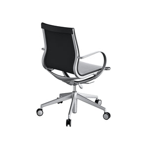 Mercury Mid-Back Aluminum Manager Chair