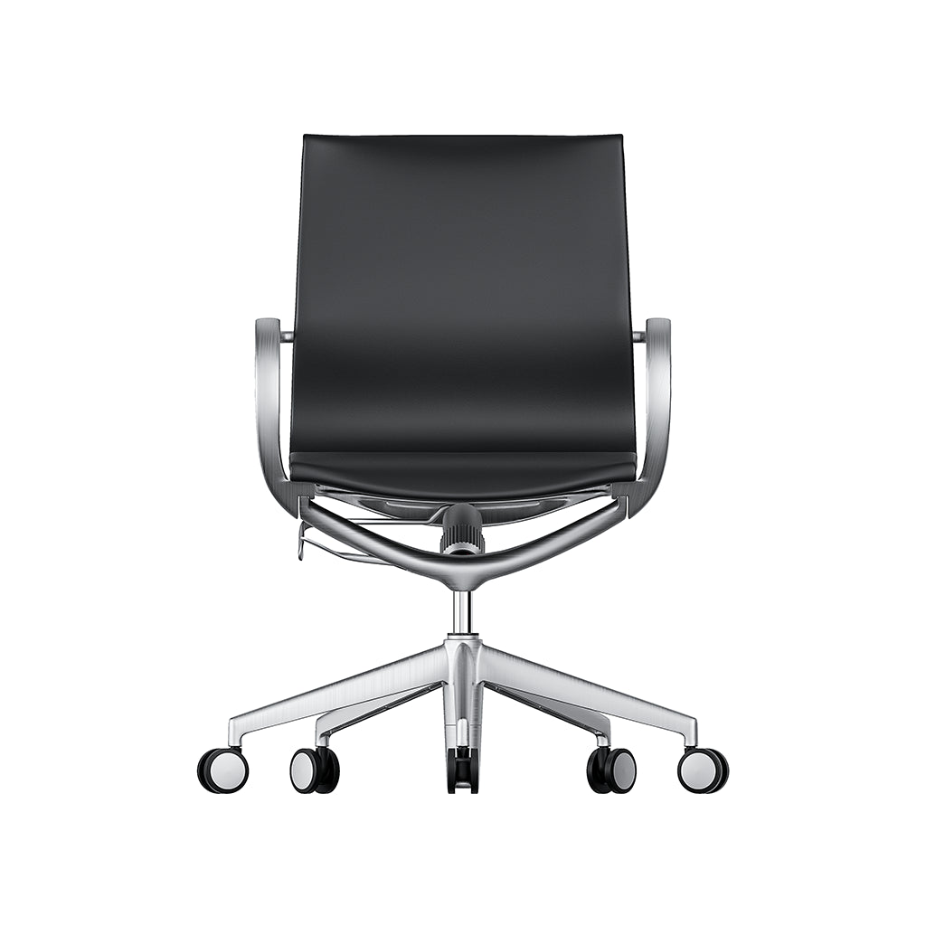 Mercury Mid-Back Aluminum Manager Chair