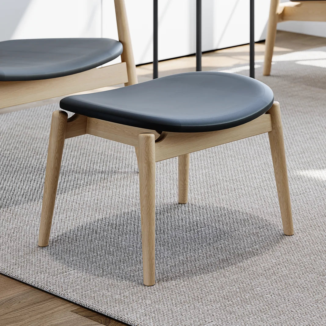 Modern Solid Wood Ottoman