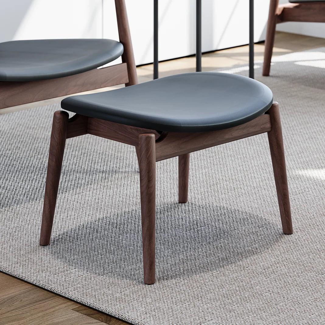 Modern Solid Wood Ottoman