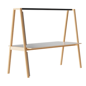 Classic Wood Table with Light Bar