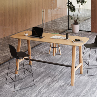 Classic Wood Wide High Table