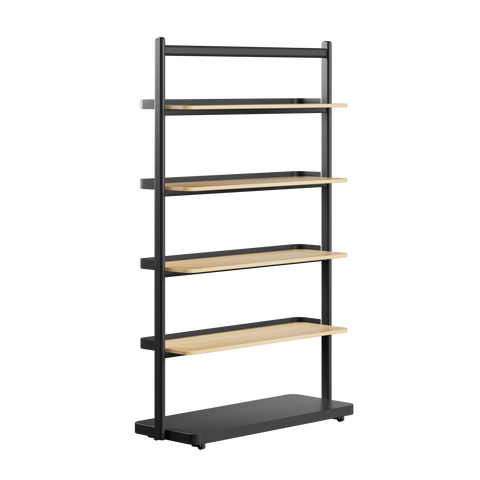 5-Tier Standing Wood Shelf