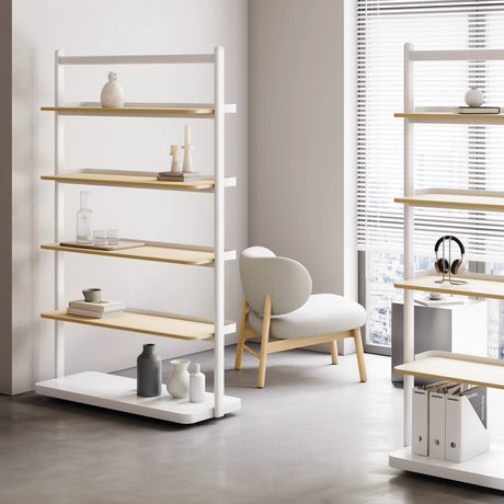 5-Tier Standing Wood Shelf