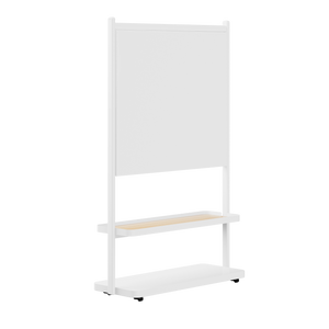 2-Tier Shelf Stand with Whiteboard