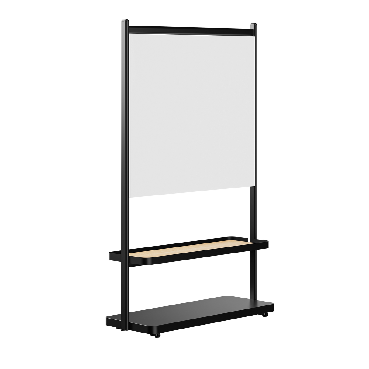2-Tier Shelf Stand with Whiteboard