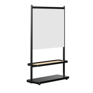 2-Tier Shelf Stand with Whiteboard