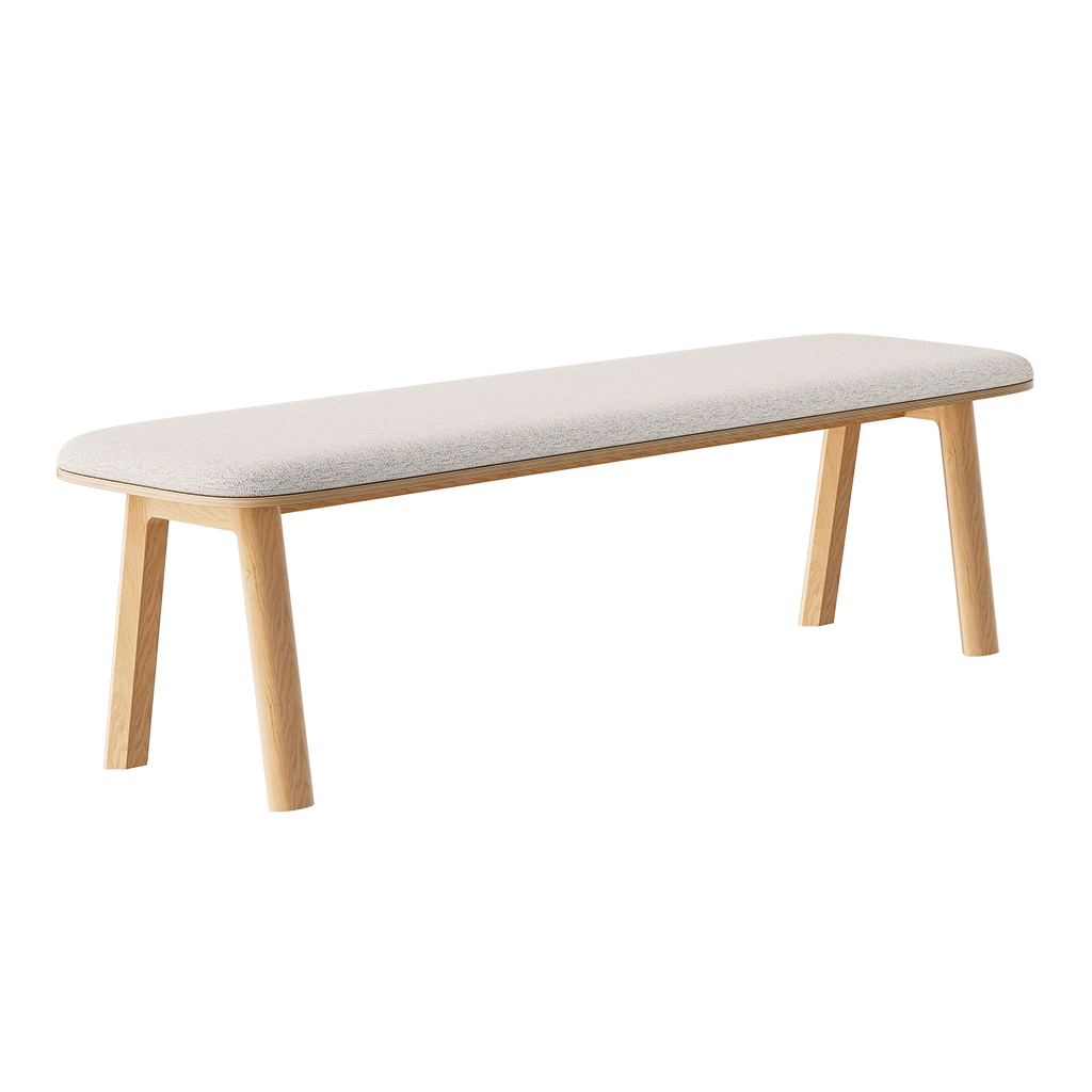 Upholstered Narrow Low Bench