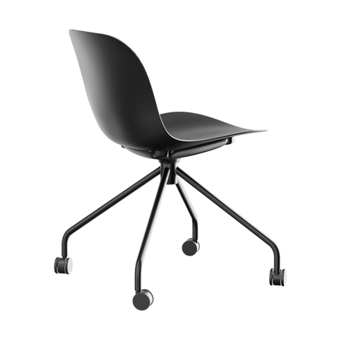 Plastic Chair with Wheels