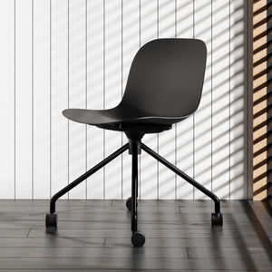 Plastic Chair with Wheels