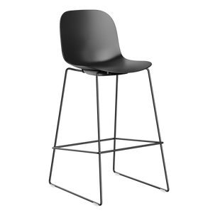 Plastic Stackable Bar Stool with Backrest