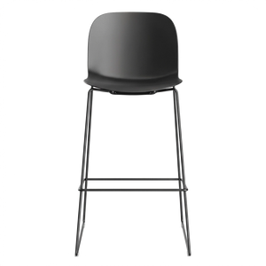 Plastic Stackable Bar Stool with Backrest