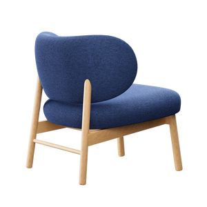 Upholstered Wooden Lounge Chair