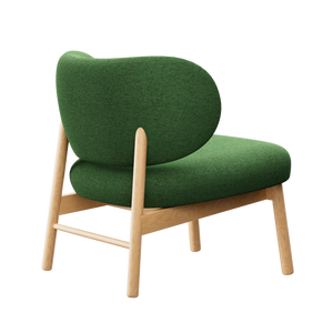 Upholstered Wooden Lounge Chair