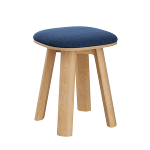 Upholstered Round Top Low Stool