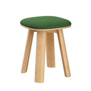 Upholstered Round Top Low Stool